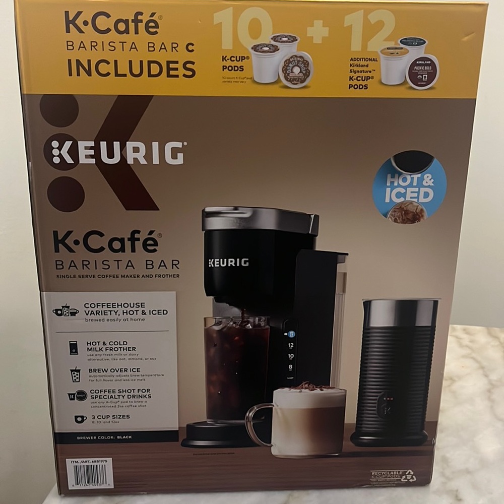 Keurig® K-Café® Barista Bar Single Serve Coffee Maker and Frother

Brand New